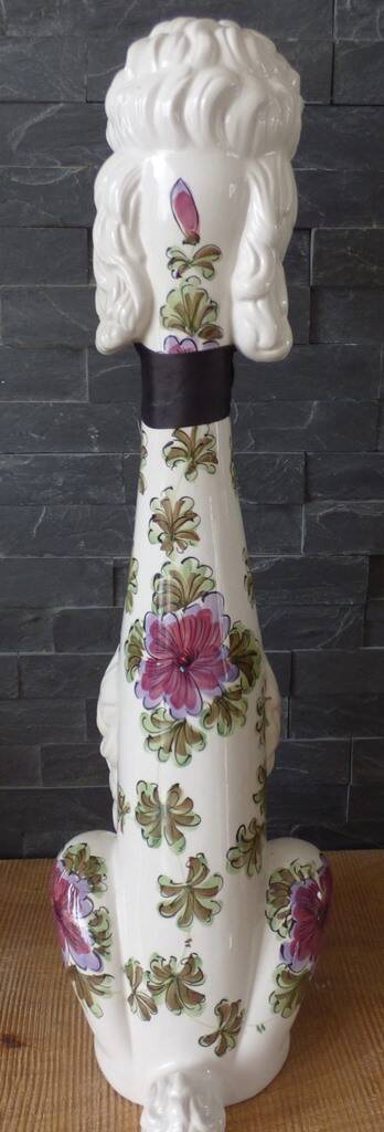 Large earthenware dog made in Italy