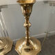 Pair of vintage brass candle holders