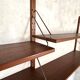 Vintage Scandinavian wall library in teak by Sven Ellekaer