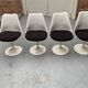 4 Saarinen knoll tulip chairs