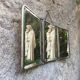 Barber triptych mirror beveled 51 x 22 cm