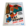 Affiche cinéma originale "FBI contre Borgia" 1967 Fritz Weaver 120x160 cm