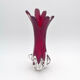 Vase Fratelli Toso Chambord Sommerso Rubis 25cm 954g Murano