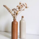 Vintage brown stoneware bottle
