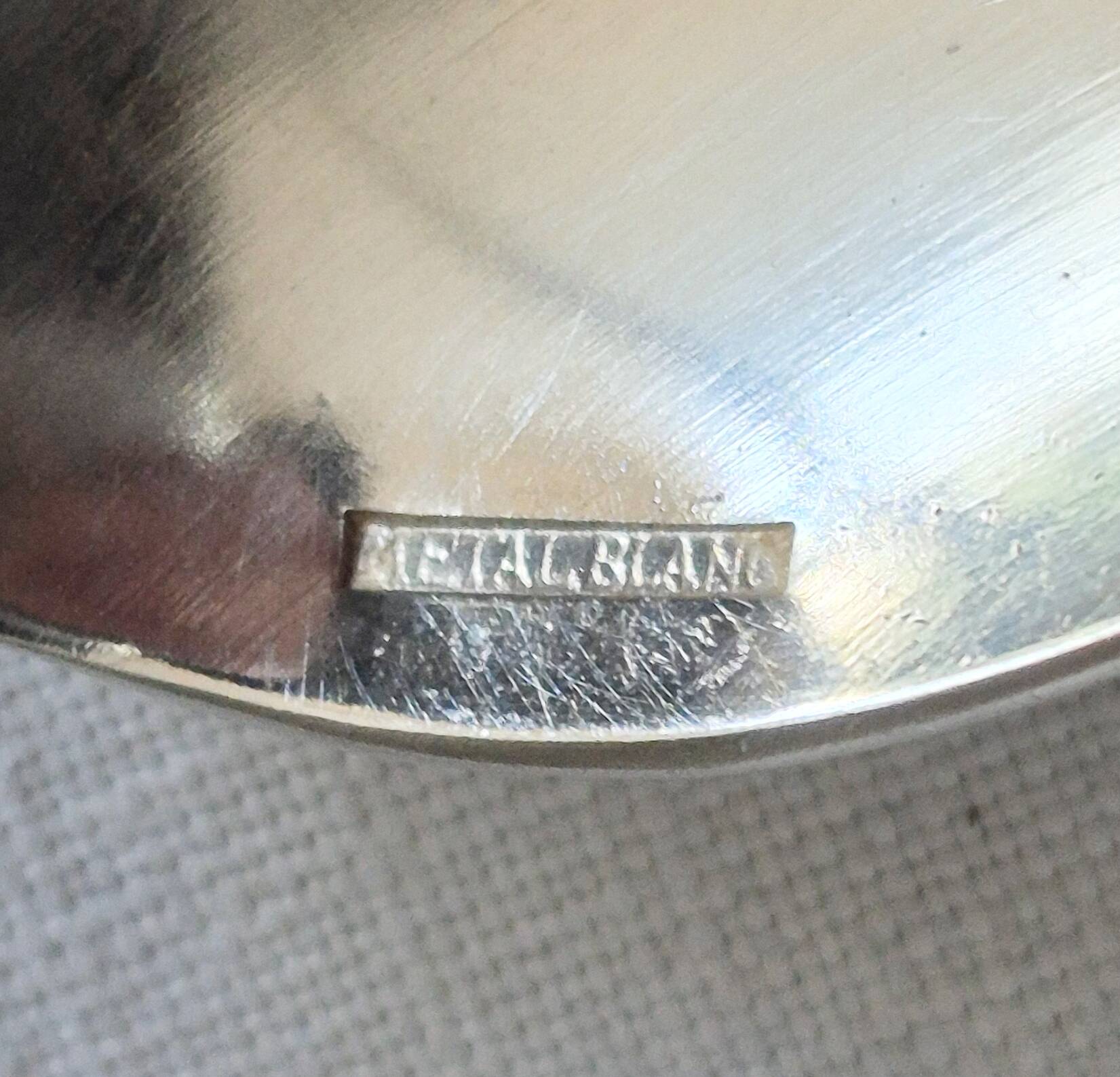 Dessert spoons, silver teaspoons, "white metal"