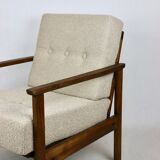 Vintage Beige Boucle Loop Armchair, 1970s