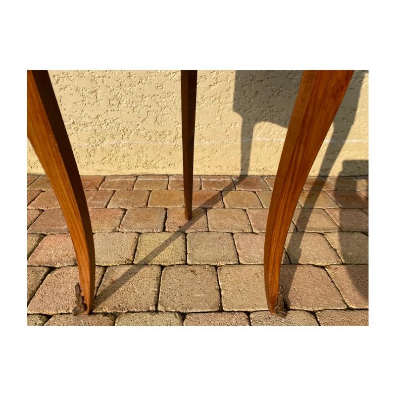 Table form heart in style Louis XV marquetry