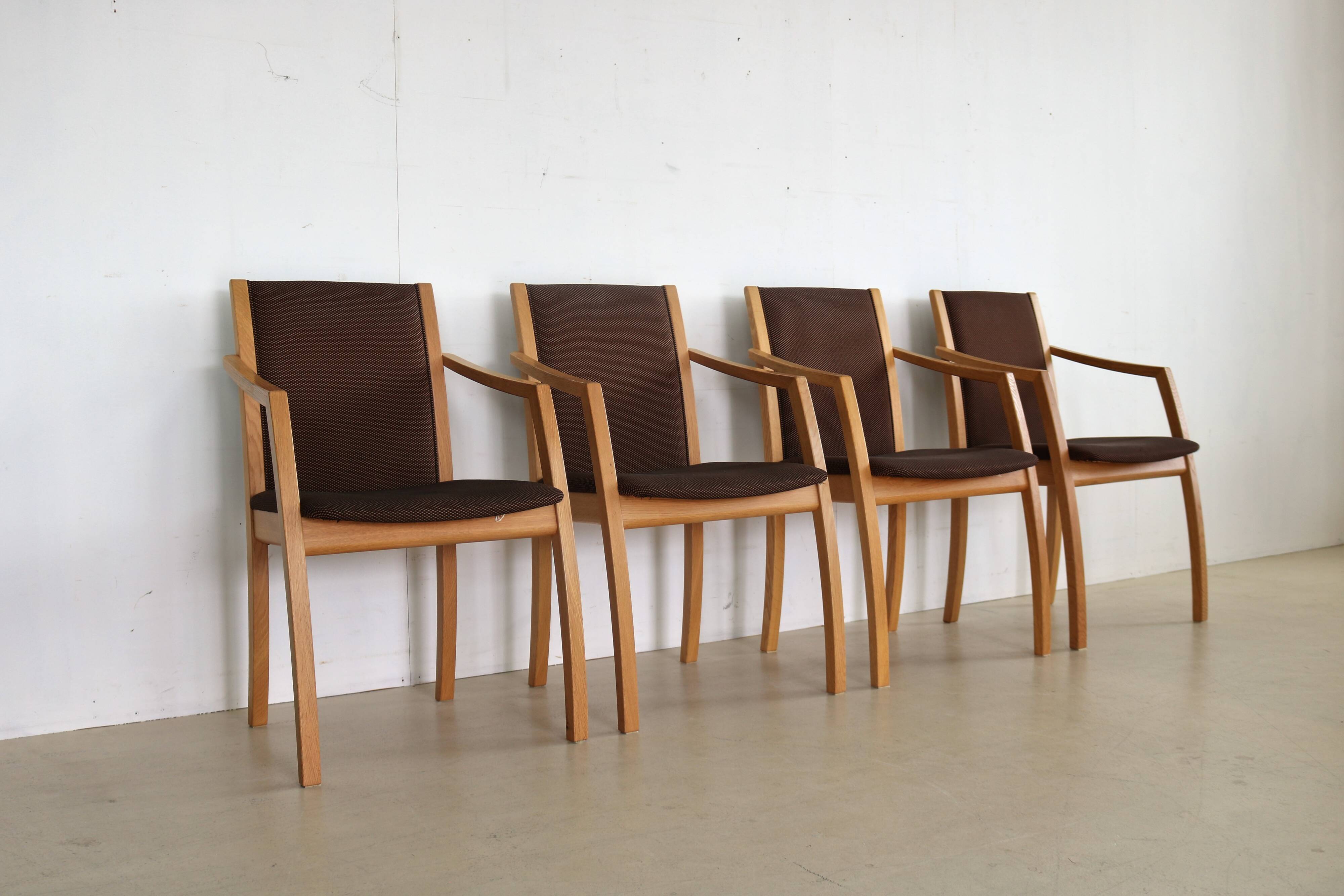 Danish set of 4 dining chairs by Skovby