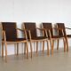 Danish set of 4 dining chairs by Skovby