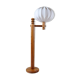 Modern sculptural Scandinavian floor lamp in pine by Uno Kristiansson, Sweden 1970s