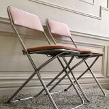 Restored vintage folding chairs
