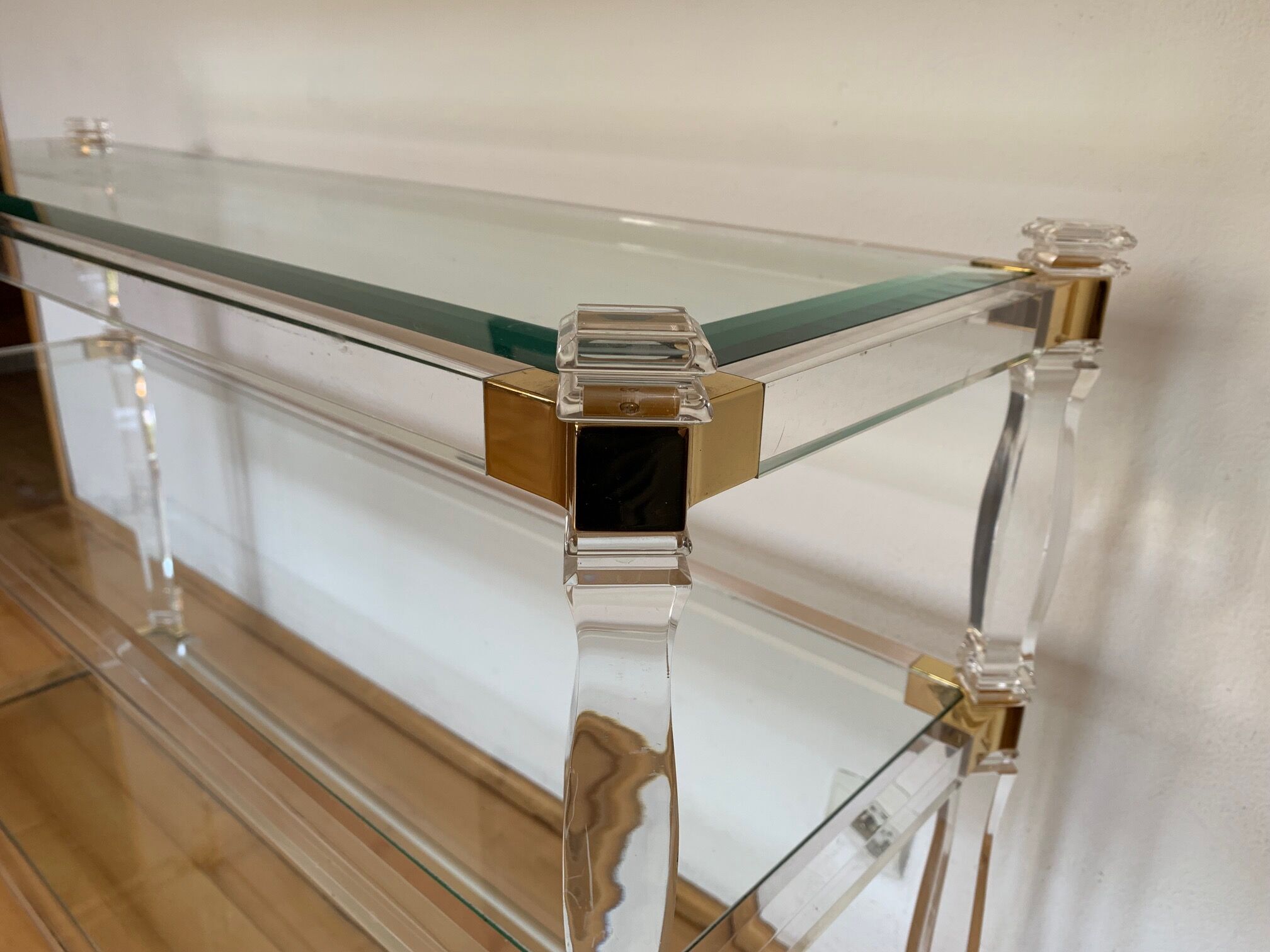 Lucite console Orsenigo 1970s