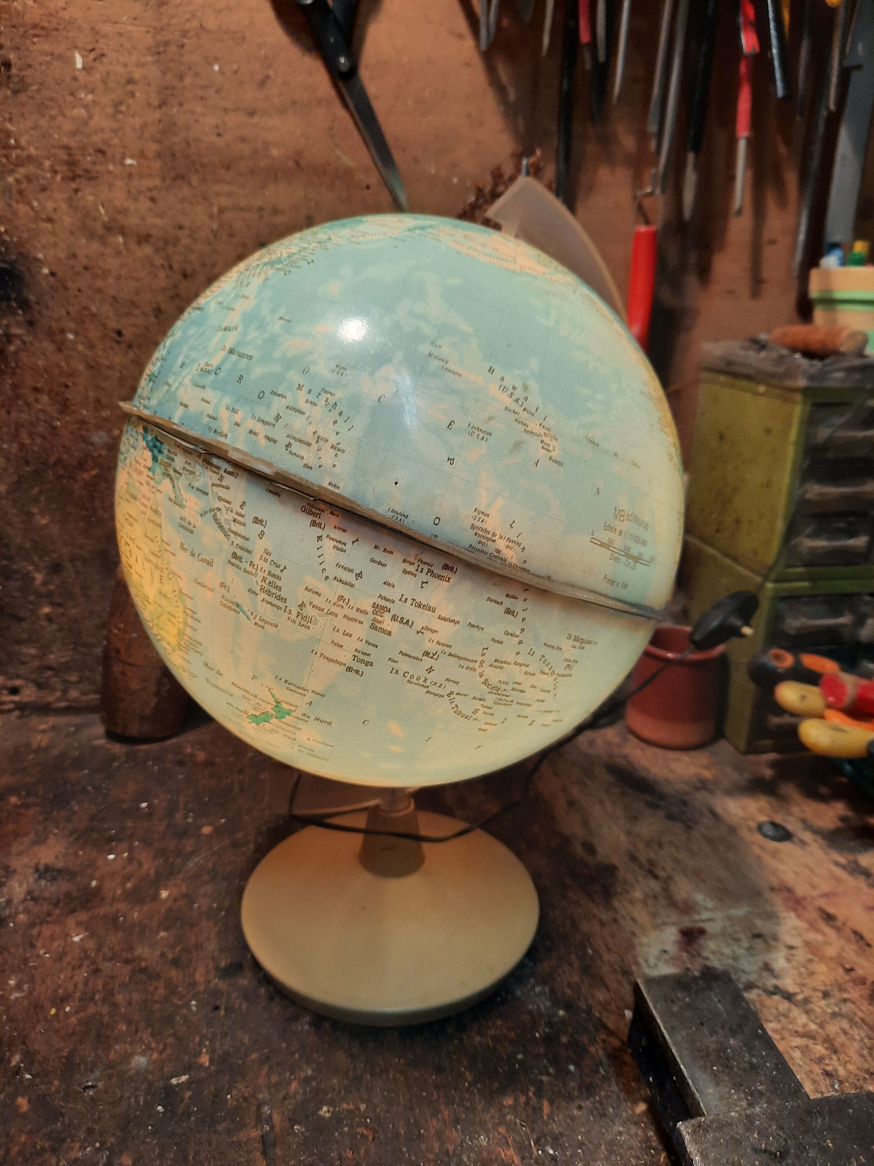 Vintage Earth Globe