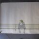 Claudio morra - original drawing - 1974 - man on a bench