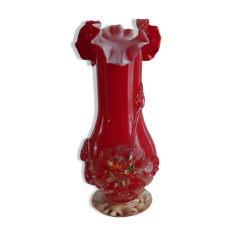 Red Murano vase