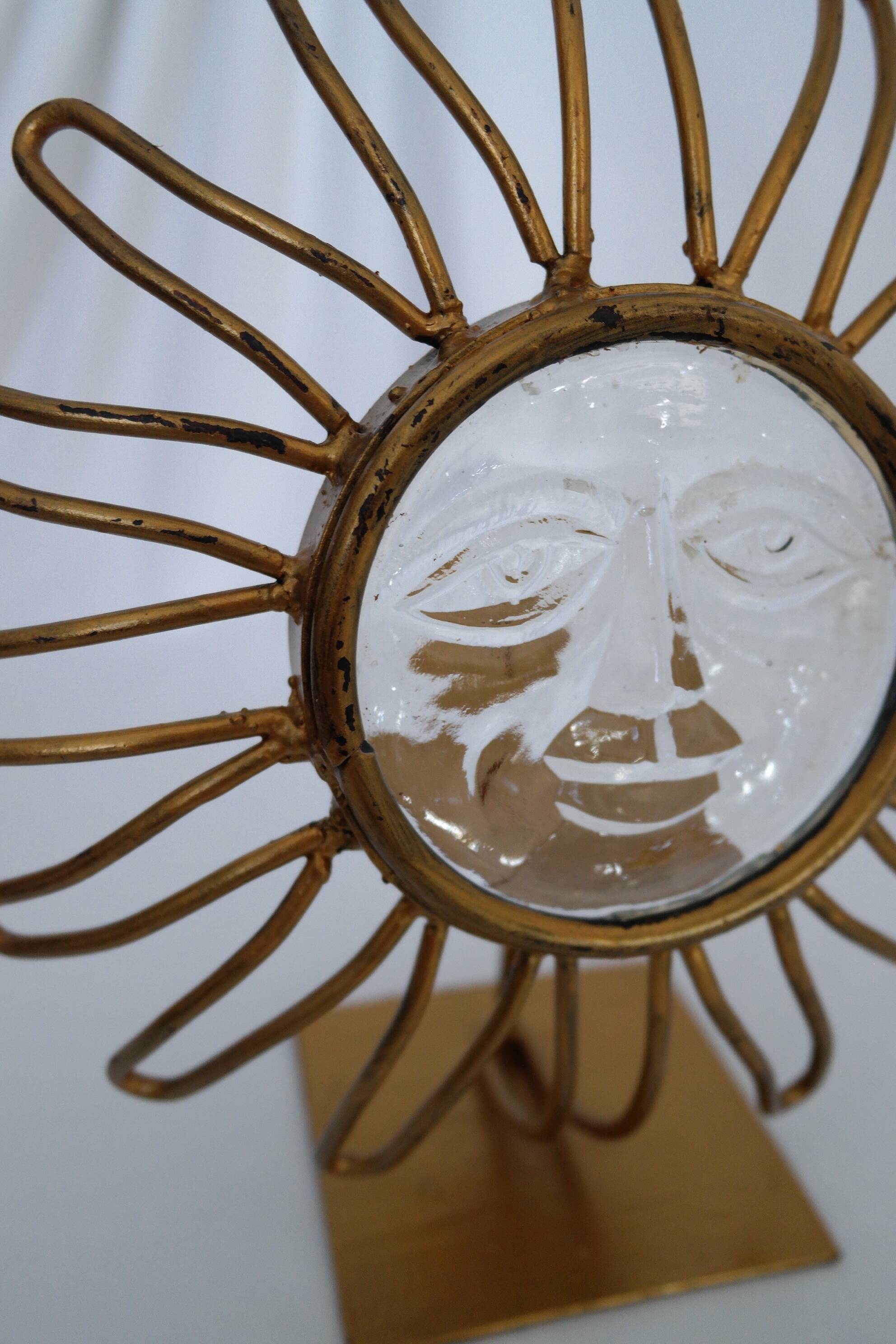 Vintage sun candlestick