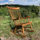 Wooden rocking-chair