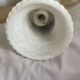 Vintage alabaster lamp on square base - decorative object