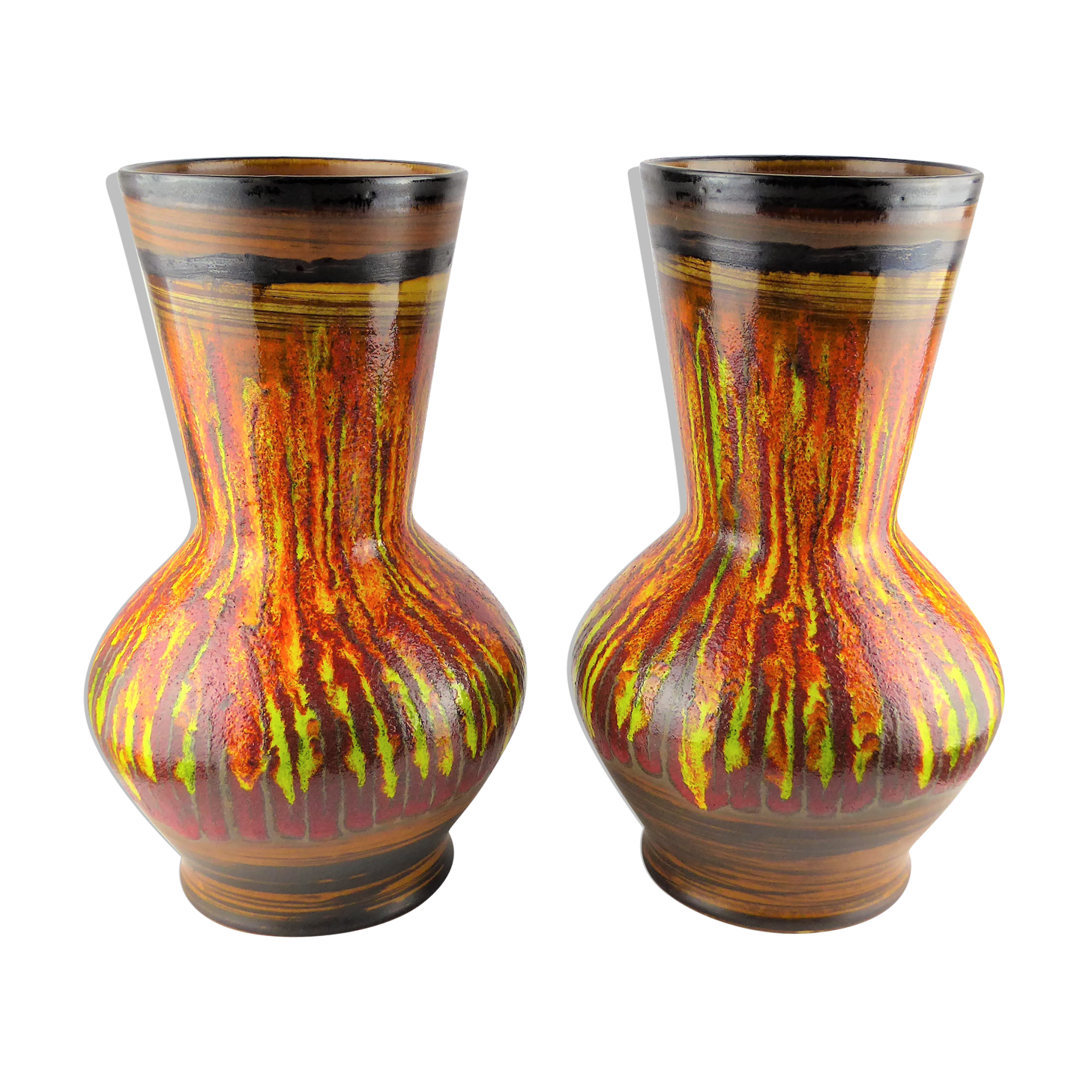 Saint Clement ceramic vases 1960