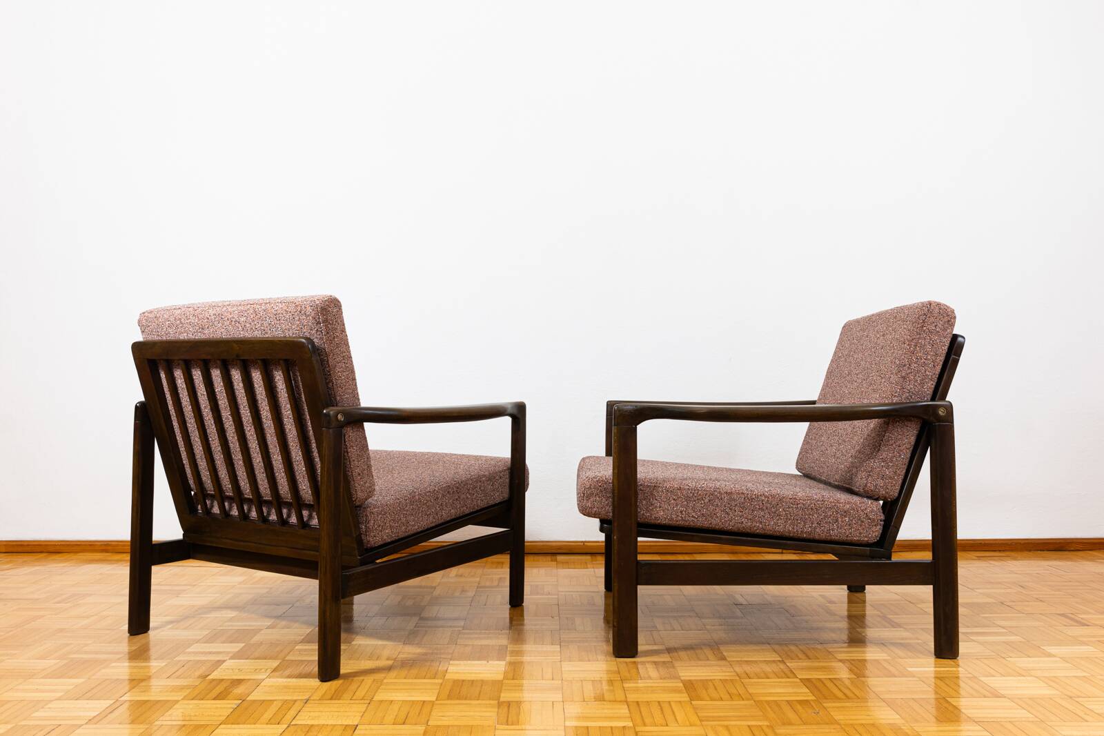 Pair of mid century armchairs "b7522 " by zenon bączyk, poland, 1960s