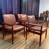 Set of six Diplomat armchairs, model 209 by Finn Juhl, Cado, 1960s