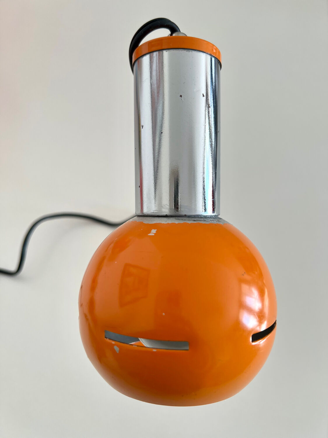 Targetti lamp vintage 1960s space age orange chrome