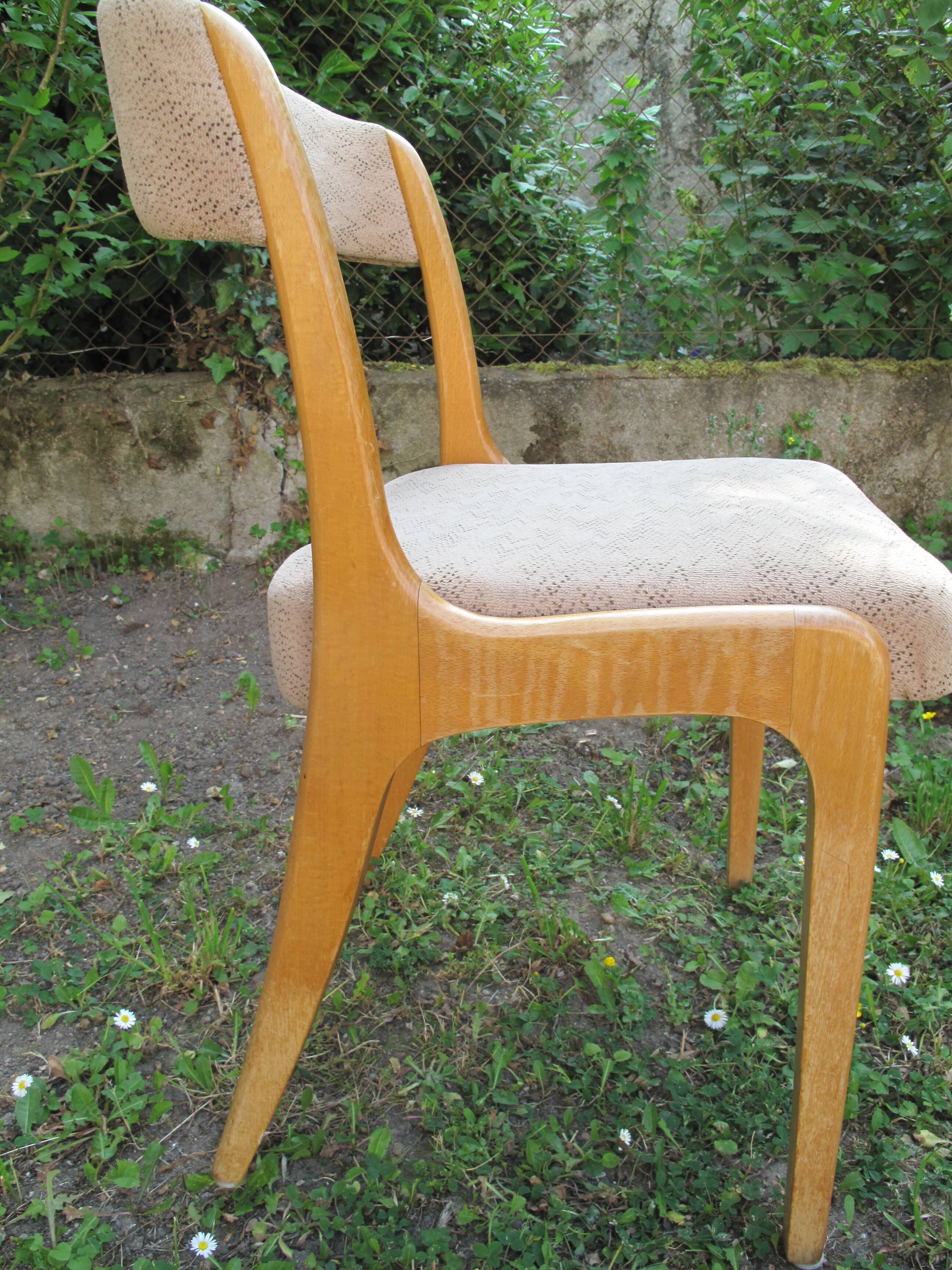 Series of 4 scandinavian chairs