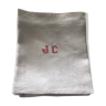 Set of monogram linen towels