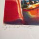 Signed lithograph by Marcel Mouly – Post-Cubist port scene