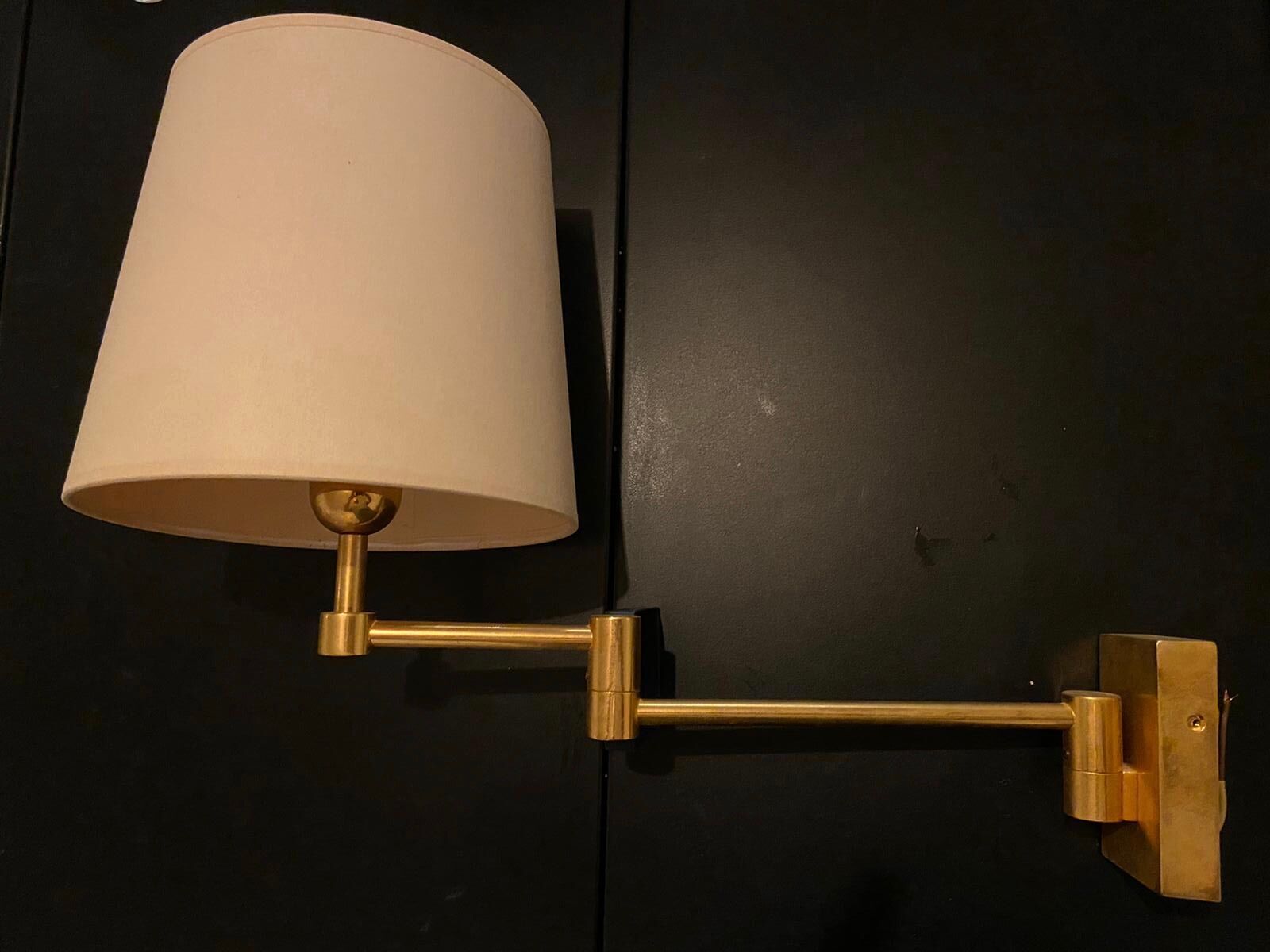 Pair of brass sconces