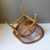 Shell vintage rattan chair
