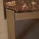 Table basse italienne en marbre et acier