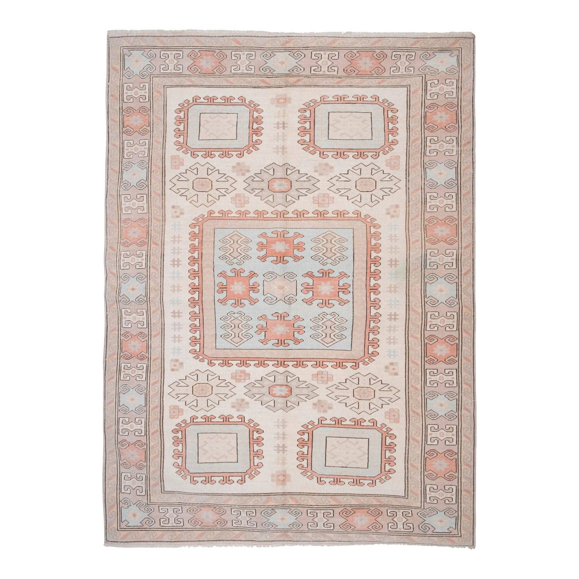 Vintage Turkish Oushak rug 173x235 cm