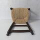 old wooden straw chair for children