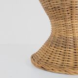 Woven rattan lamp base