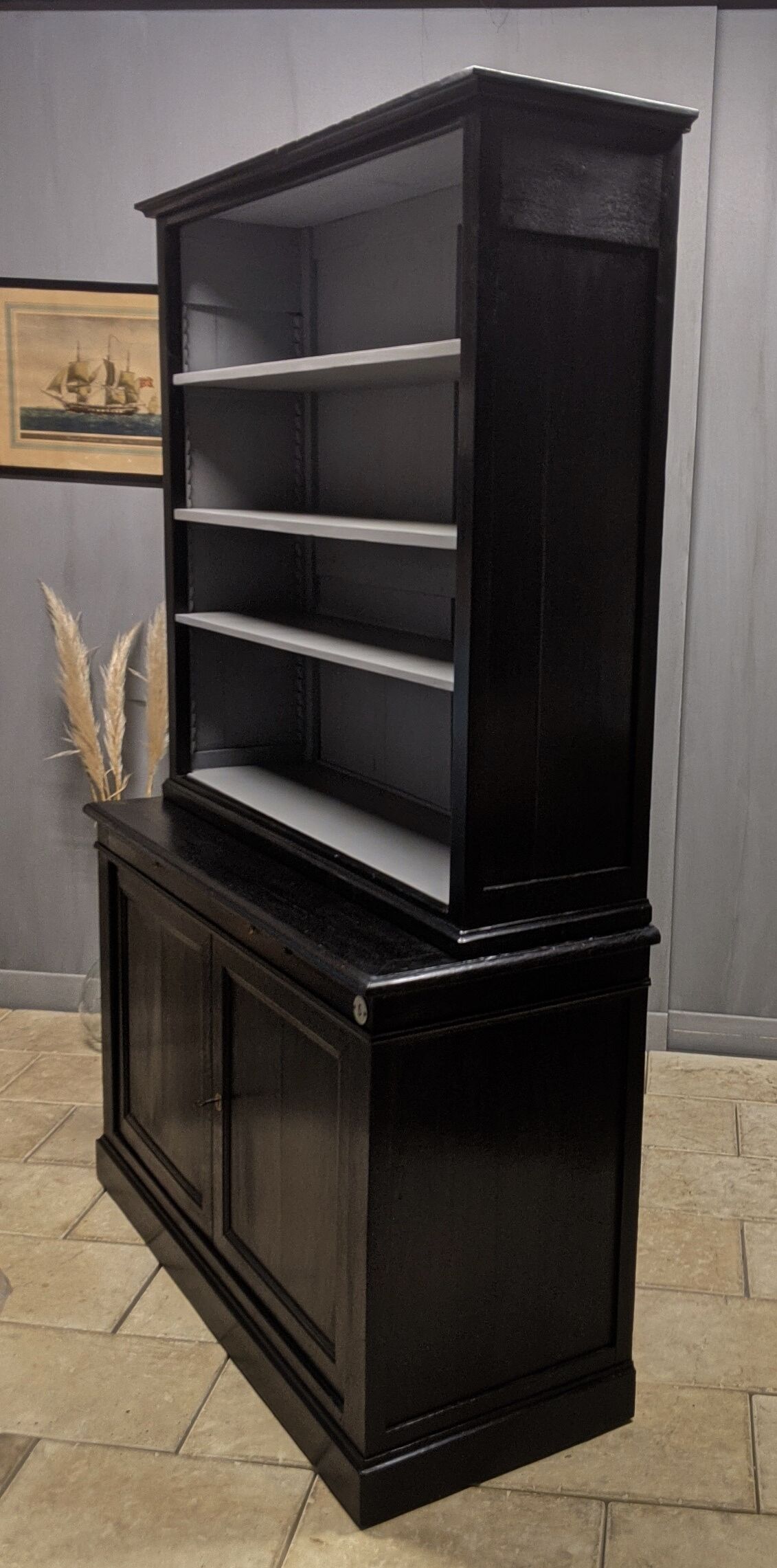 Magasin pharmacy pharmacy patinated black oak