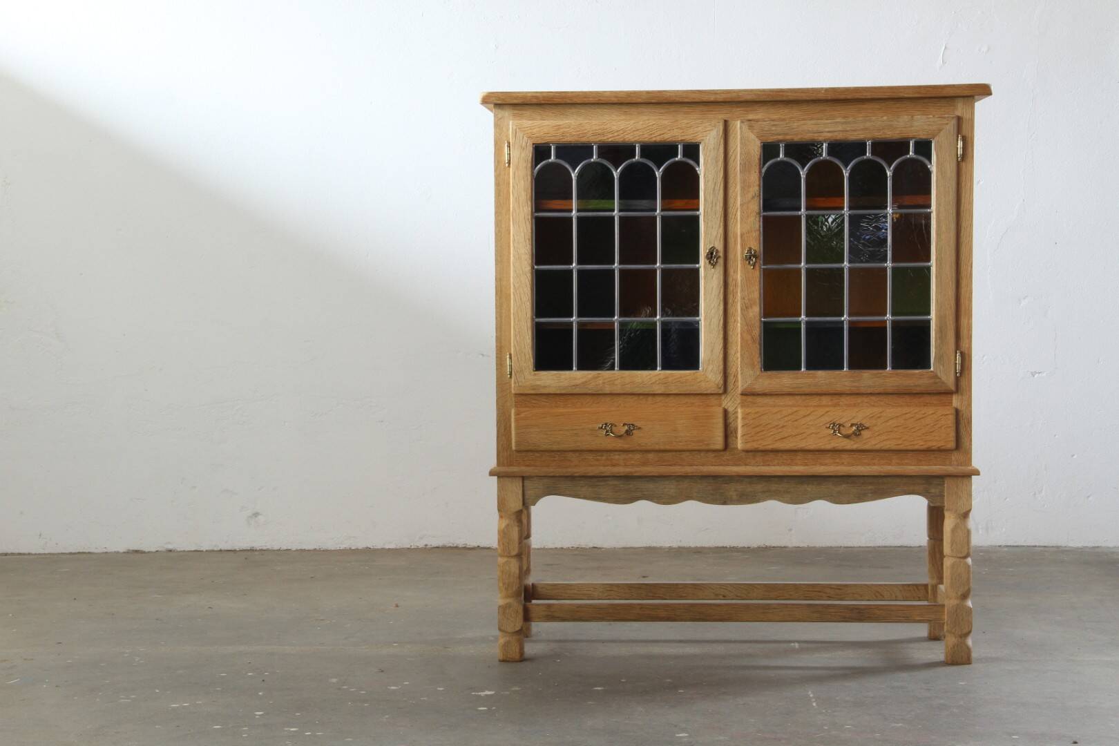 Vintage 1994 Danish Modern Oak Cabinet in the style of Henning Kjærnulf