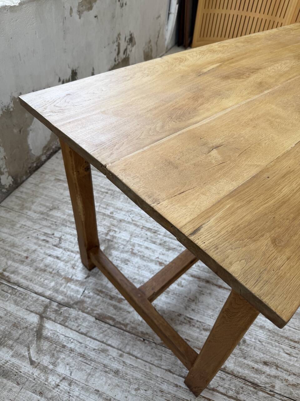 Table de ferme chêne doré 160cm