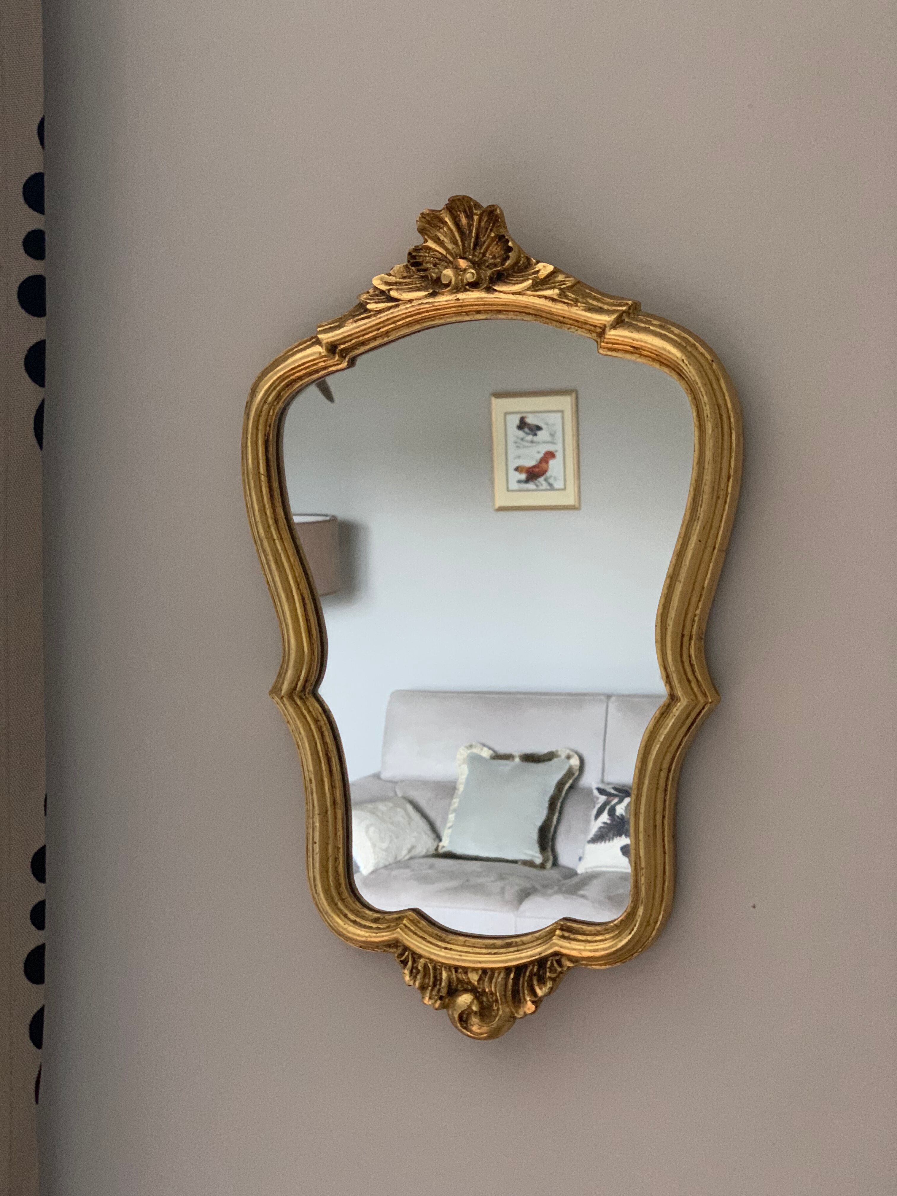 Golden mirror baroque style
