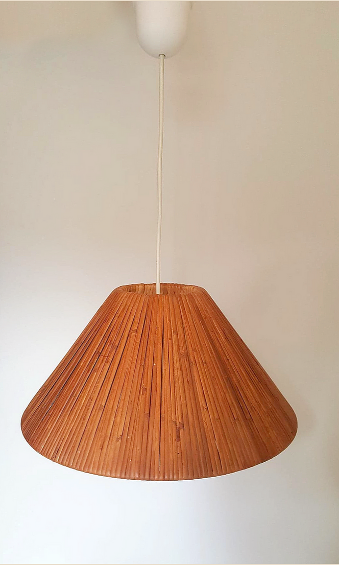 Vintage hanging in wooden slat