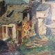 Oil painting on panels / Grange Hautes Pyrénées