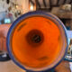 Glass paste lamp signed Degué