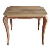 Table d’appoint sculpturale bois massif - Esprit Louis XV revisité