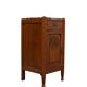Art Nouveau Nightstand, Solid Oak & Marble Top, Hand-Carved, 1920s