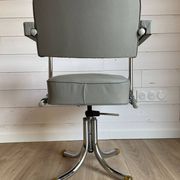Vintage office chair – Mid-Century style Chrome and Faux leather