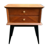 Vintage oak bedside 1950