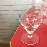 48-piece engraved glass service