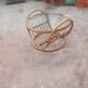 Round bamboo and glass table