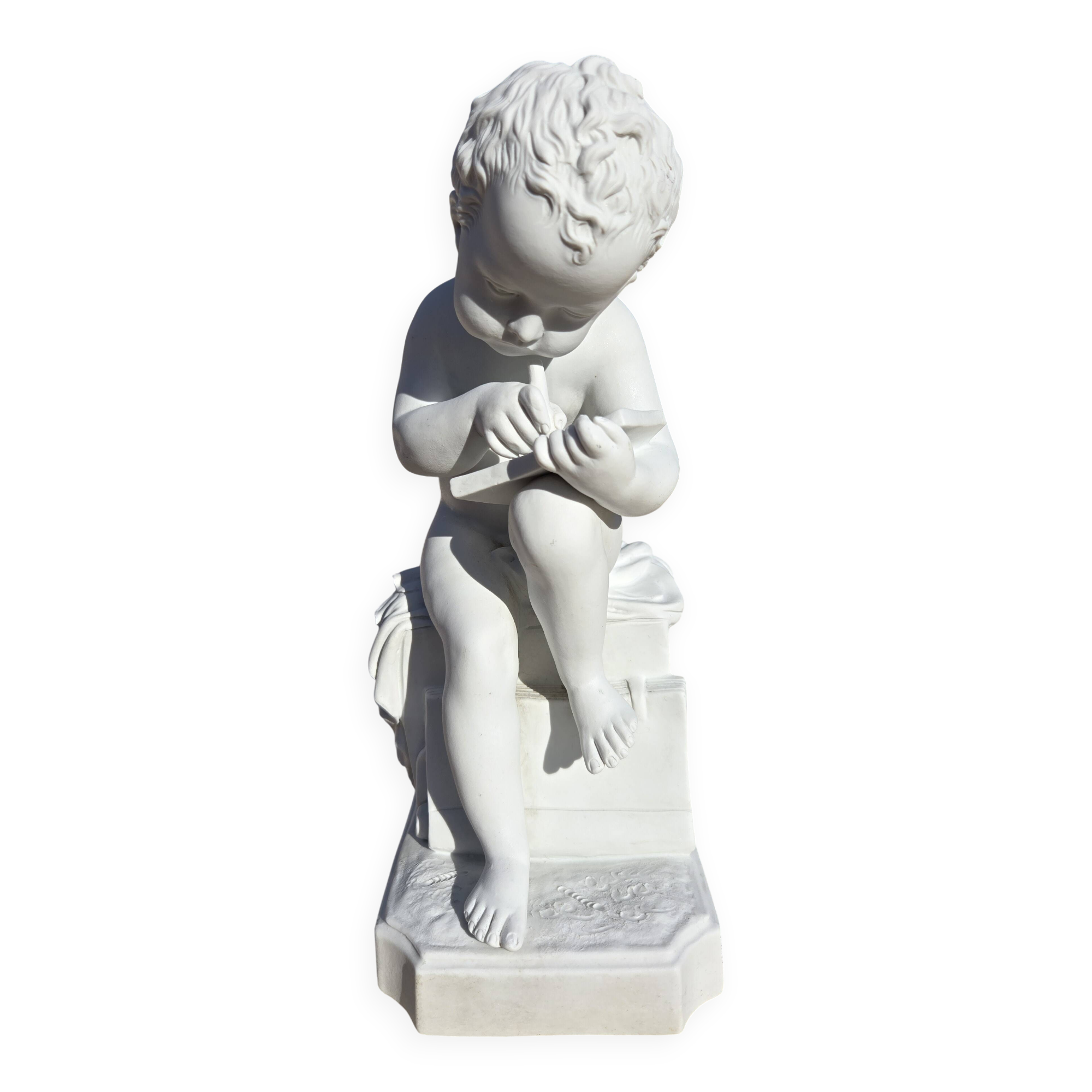Statuette figurine en biscuit de porcelaine signée Antonio CANOVA