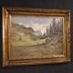 Italian landscape painting signed Giuseppe Gheduzzi from the 20th century